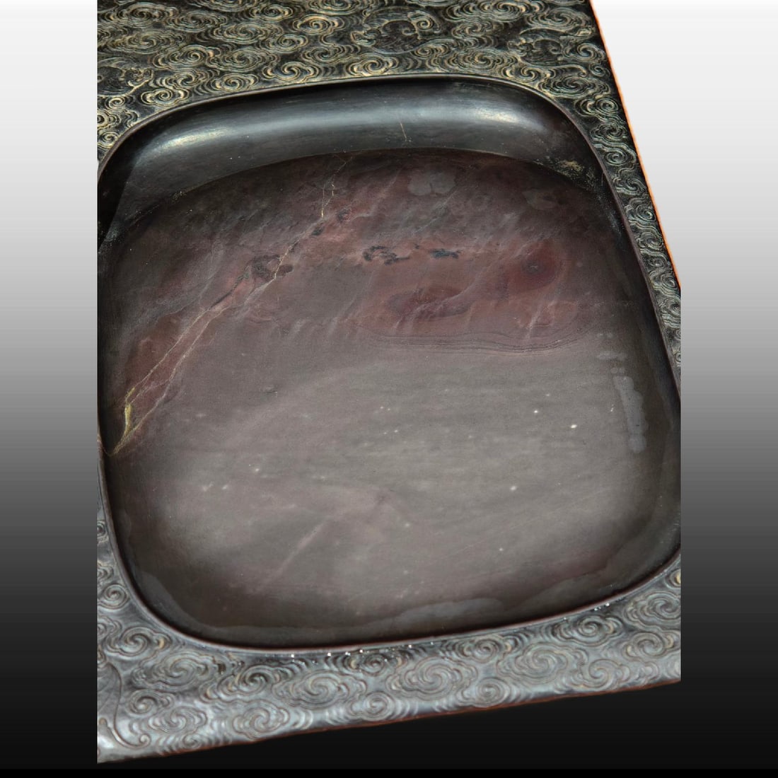 A Exquisite Auspicious Cloud and Fu Pattern Duan Inkstone - 4