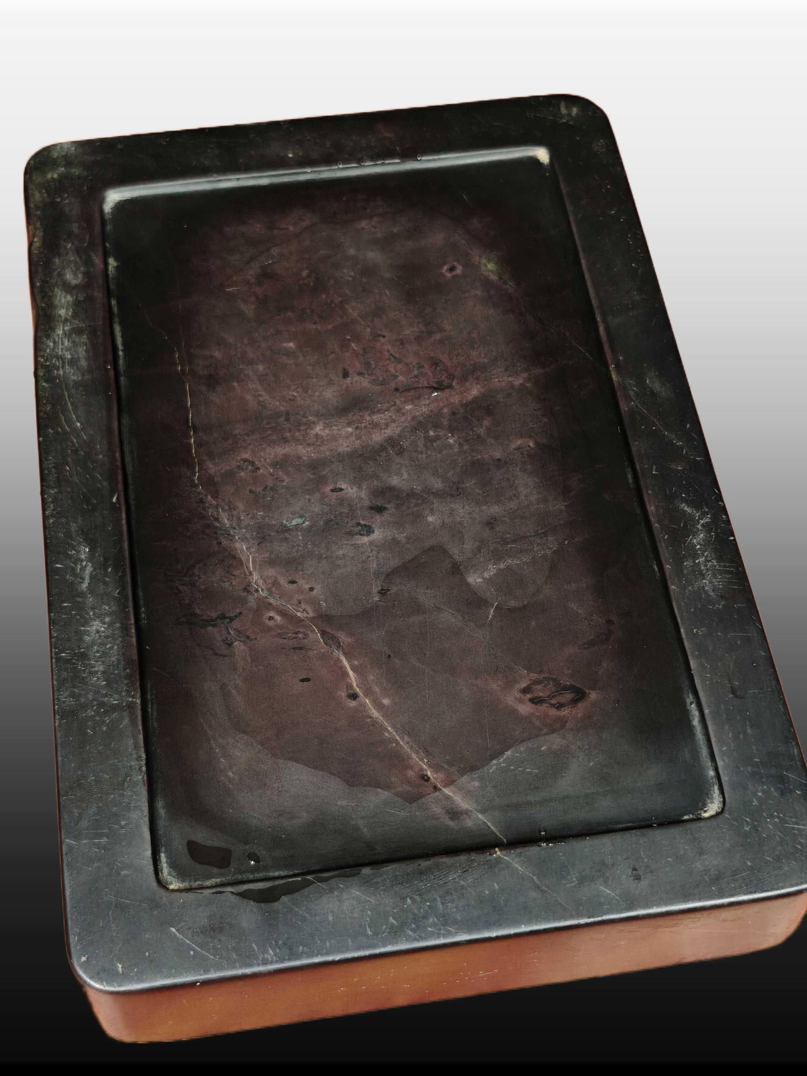 A Exquisite Auspicious Cloud and Fu Pattern Duan Inkstone - 5