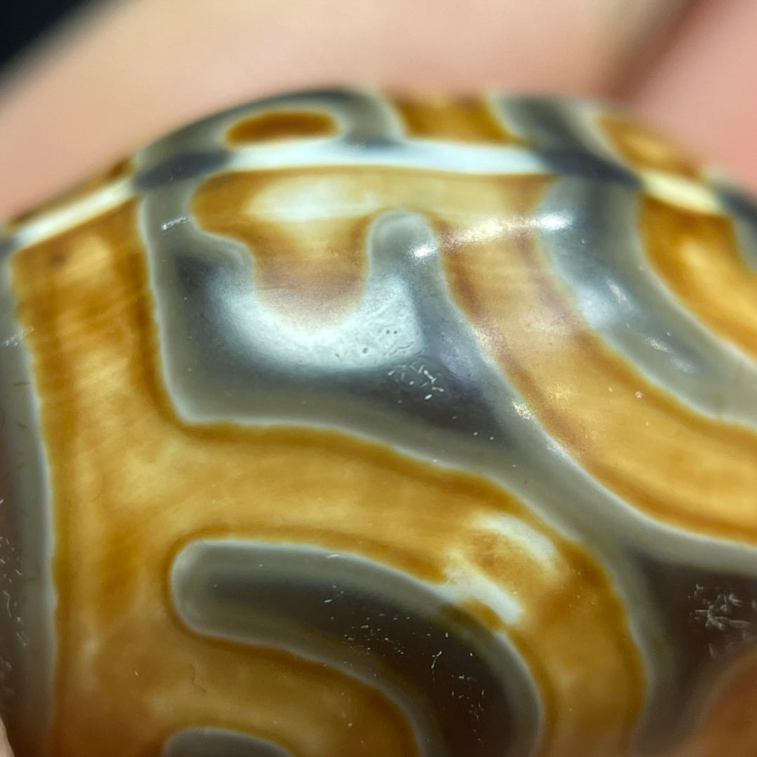 A Exquisite Oval Dzi bead - 5