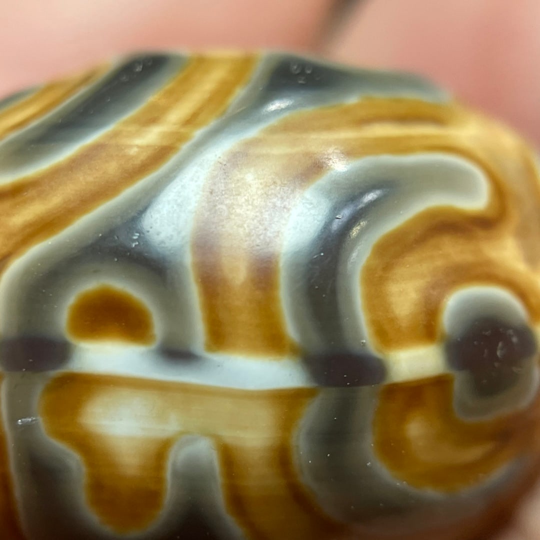 A Exquisite Oval Dzi bead - 6