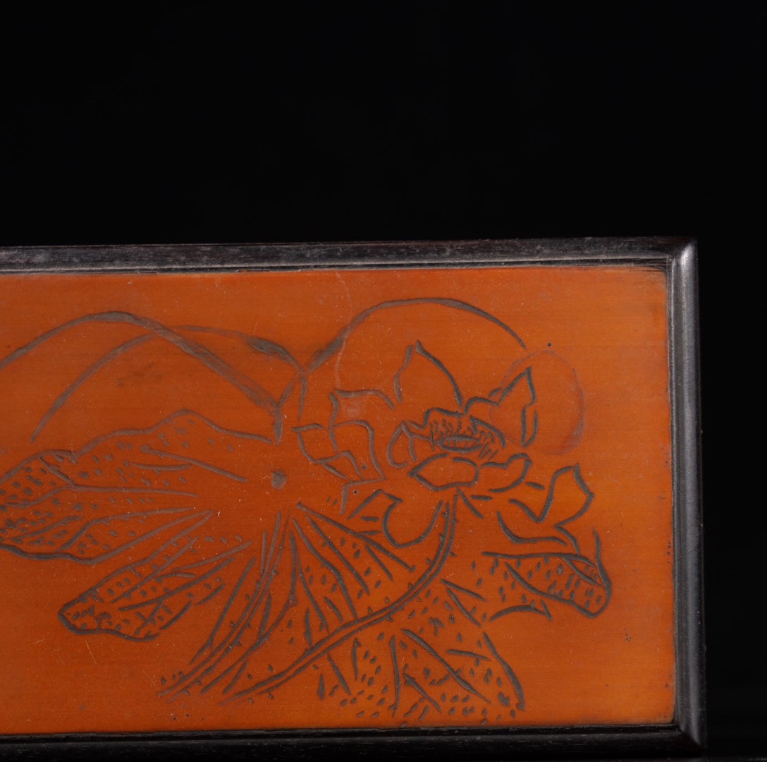A Exquisite Sandalwood Lotus Leaf Pattern Box - 2