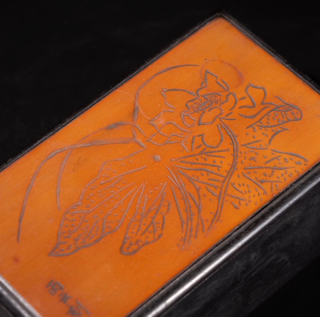 A Exquisite Sandalwood Lotus Leaf Pattern Box - 5