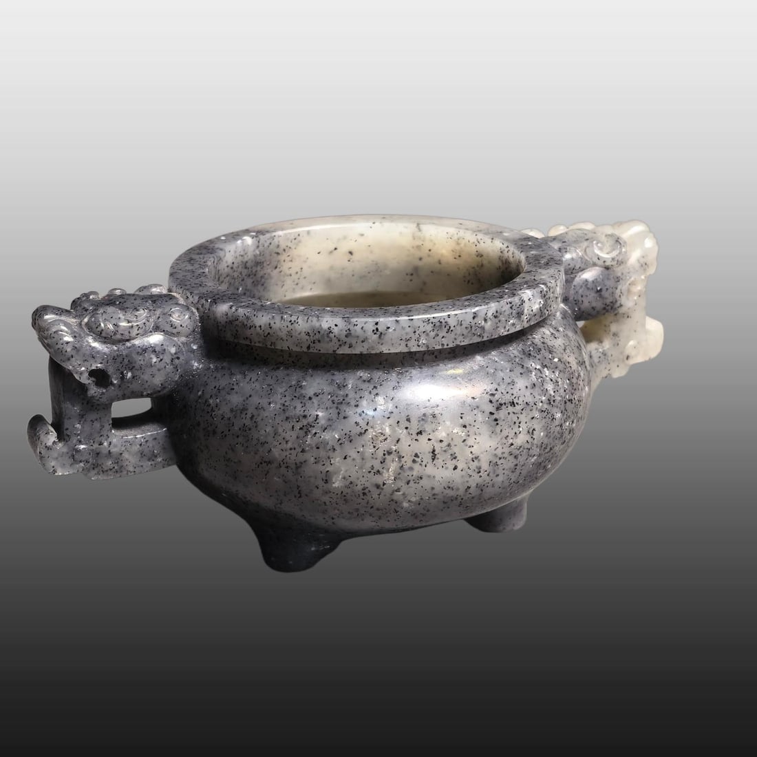 A Exquisite White Jade Dragon Pattern Censer - 4