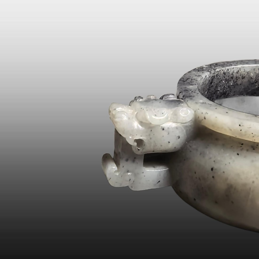 A Exquisite White Jade Dragon Pattern Censer - 5