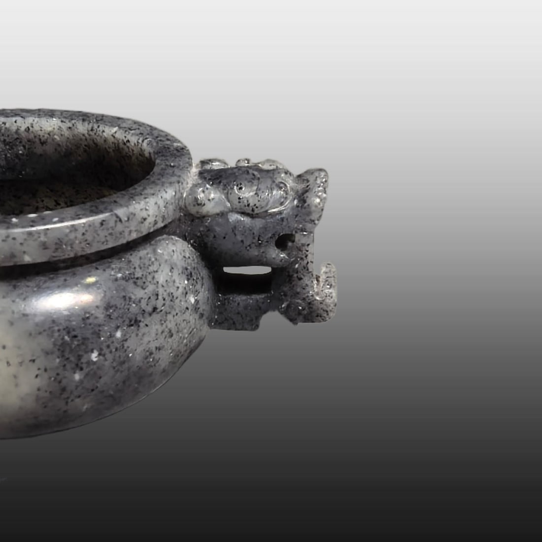 A Exquisite White Jade Dragon Pattern Censer - 6