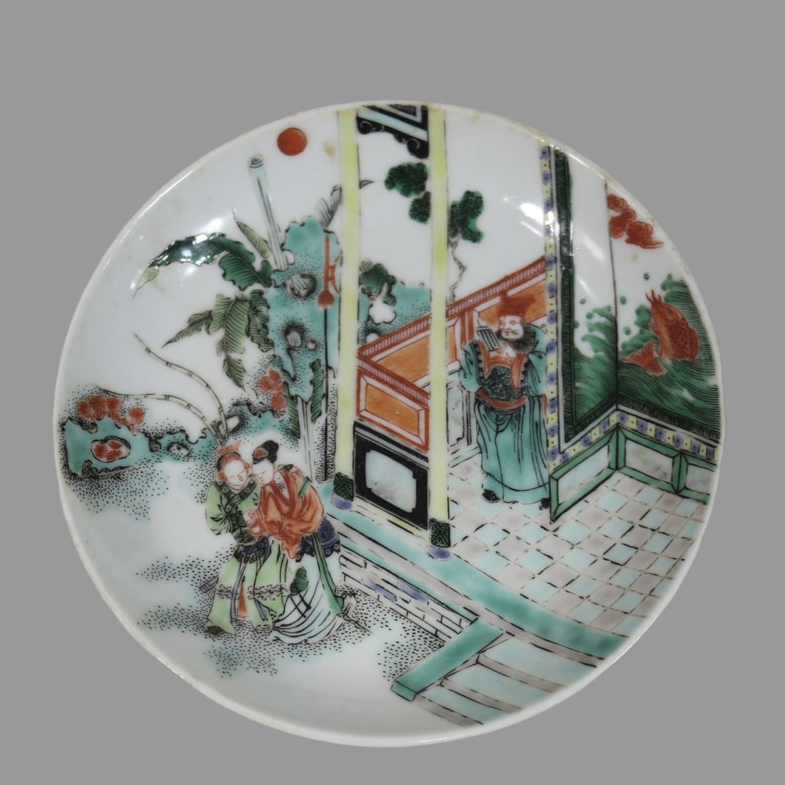 A Exquisite Wucai Figures Pattern Plate - 2
