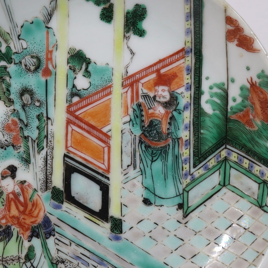 A Exquisite Wucai Figures Pattern Plate - 4
