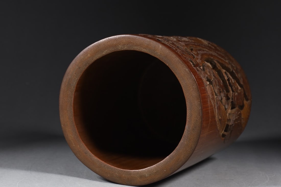 A Exquisite Bamboo Landscape Pattern Brush Pot - 8