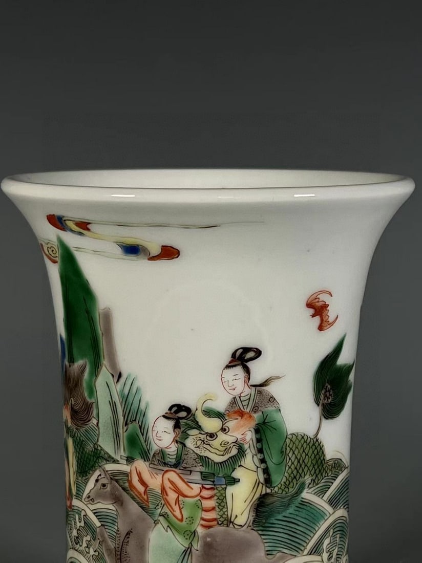 A Exquisite Doucai Figures Pattern Vase - 6