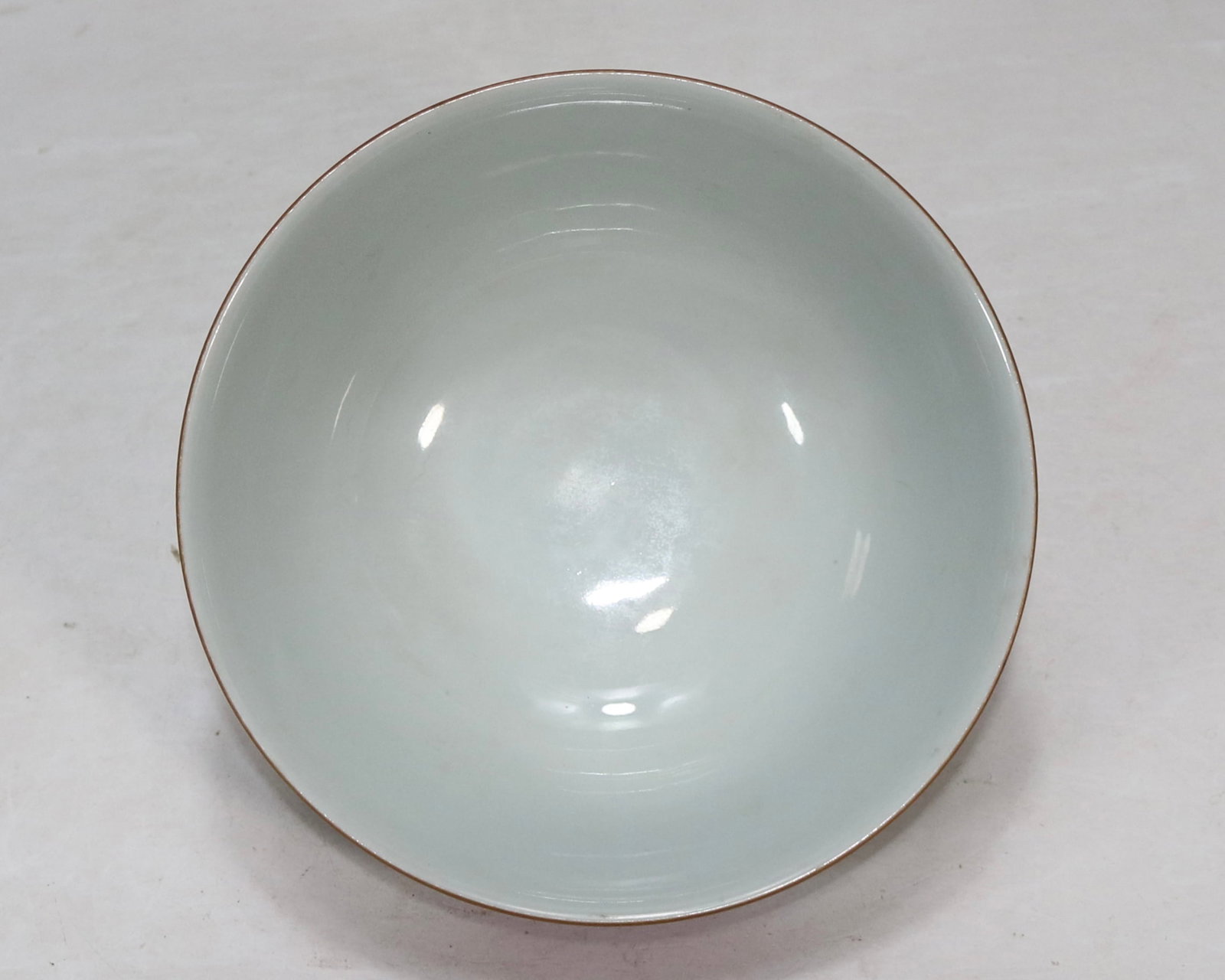 A Exquisite Ruby Red Glazed Flower Pattern Bowl - 7