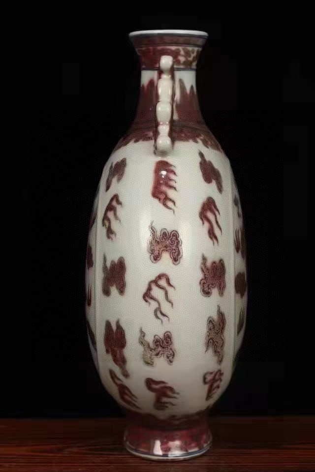 A Exquisite Underglaze-Red Dragon Pattern Vase - 6