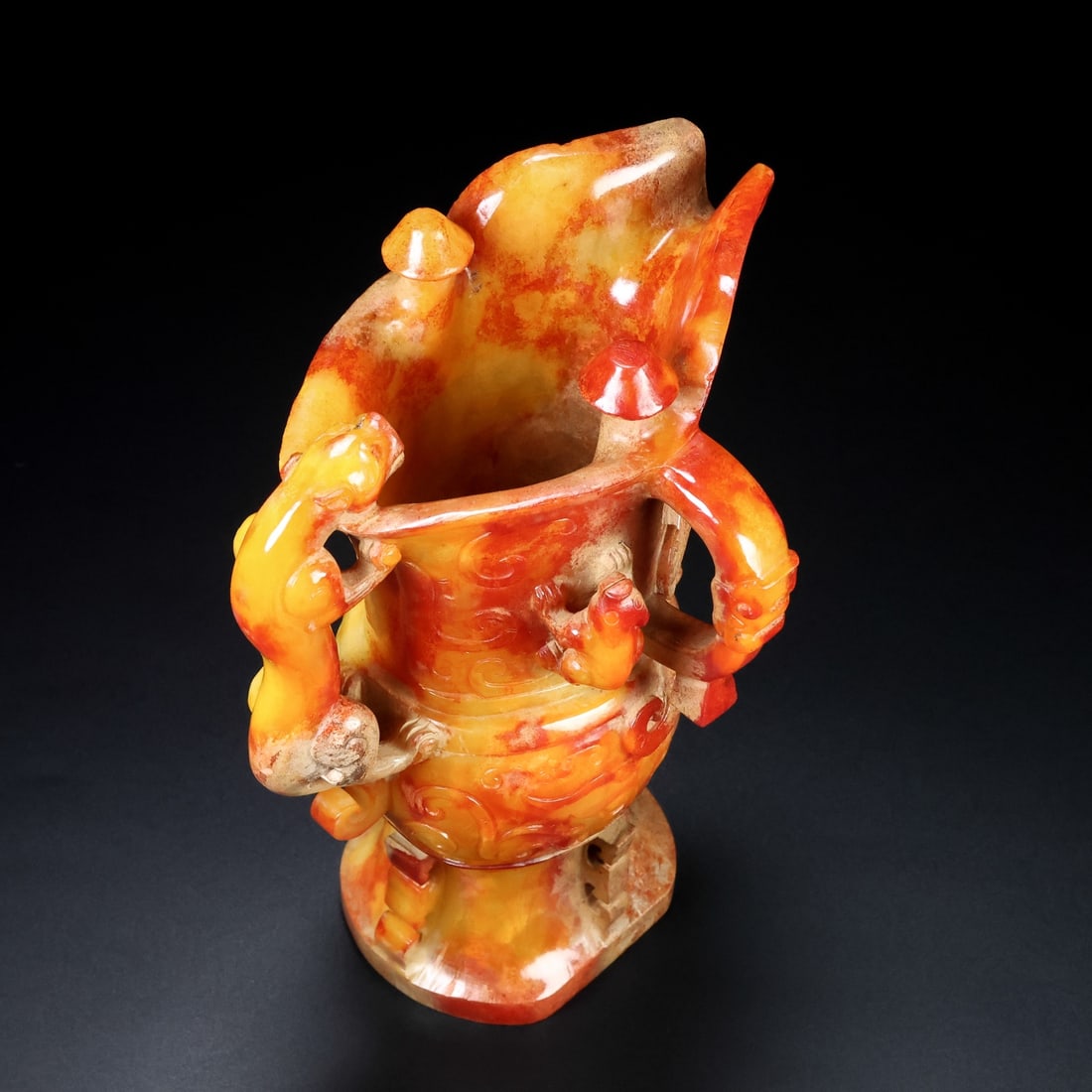 A Exquisite Hotan Jade Phoenix Cup (1 of 9)