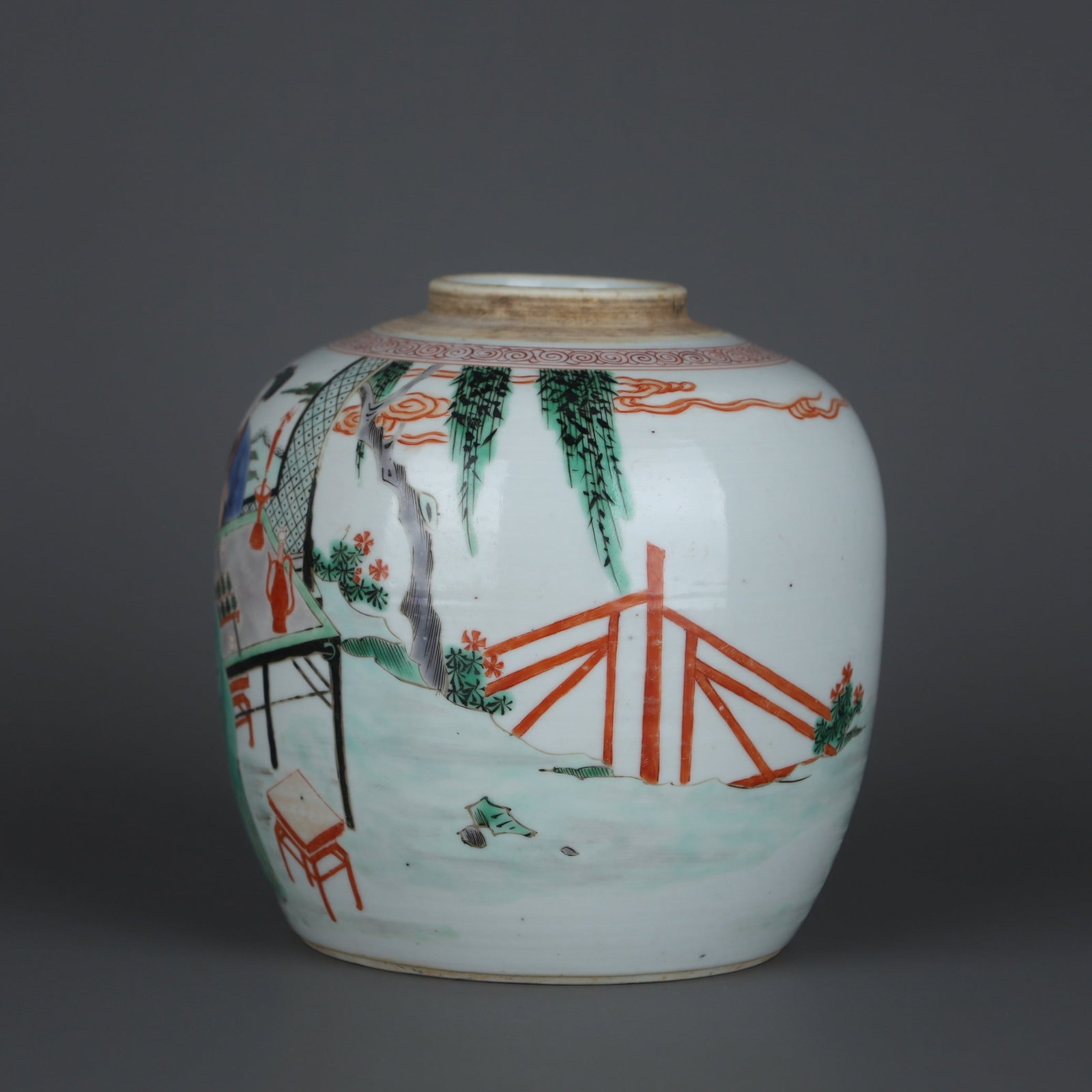 A Exquisite Wucai Figure Pattern Jar - 3