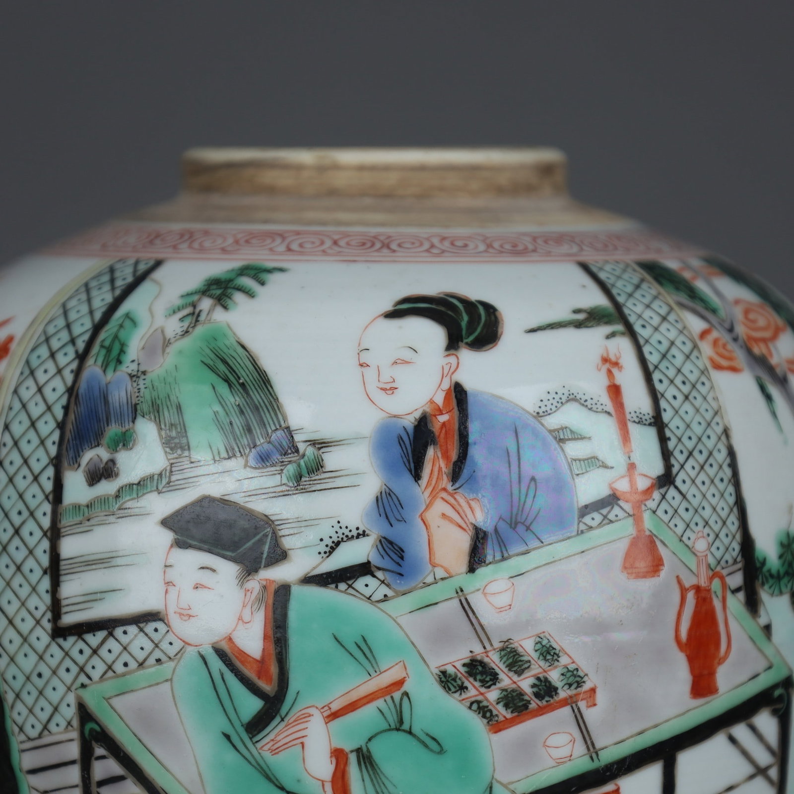 A Exquisite Wucai Figure Pattern Jar - 5