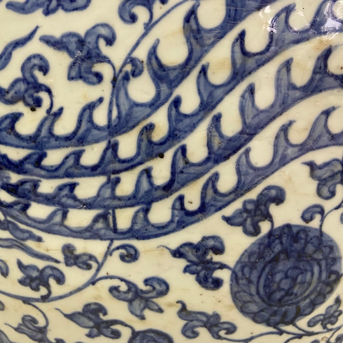 A Exquisite Blue and White Phoenix Pattern Vat - 6