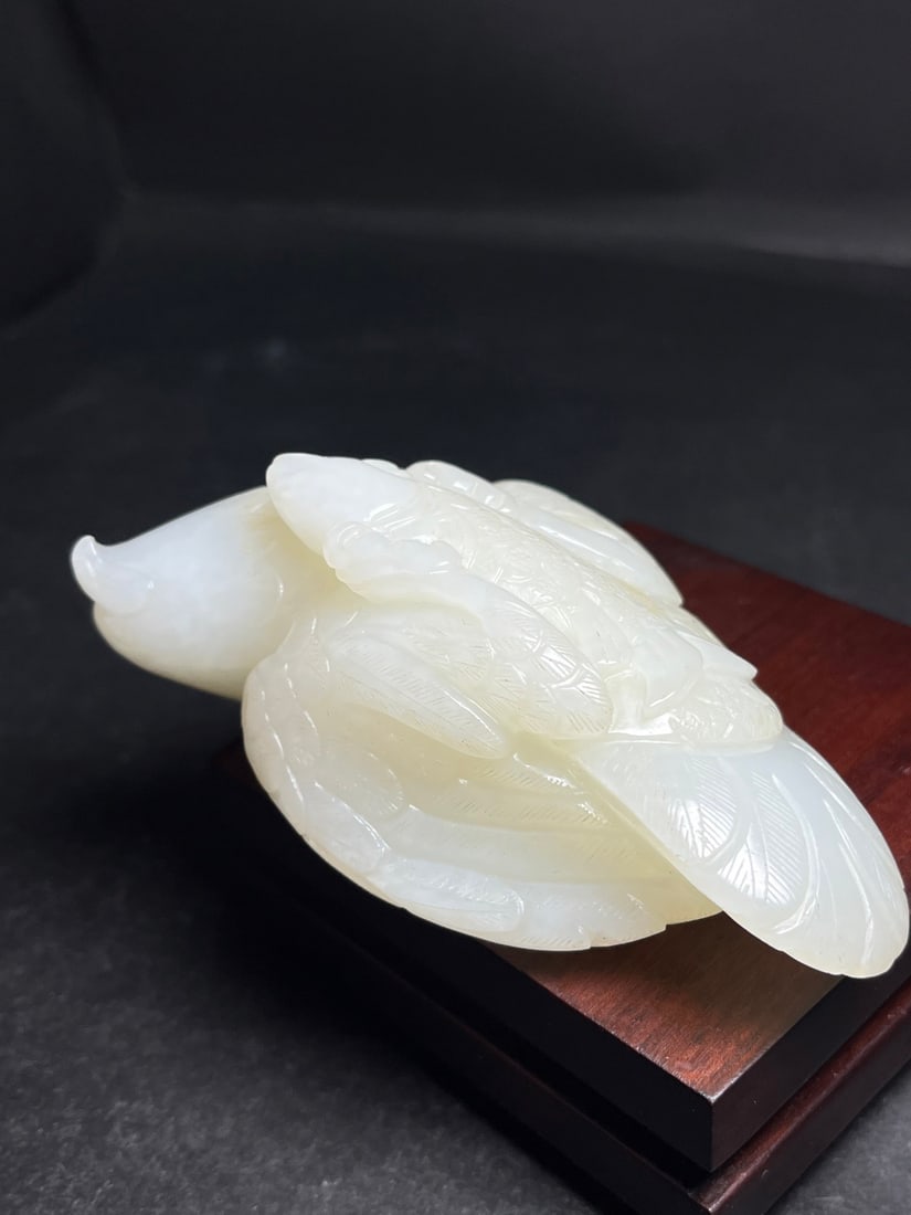 A Exquisite Hotan Jade Eagle Handheld Carving - 7