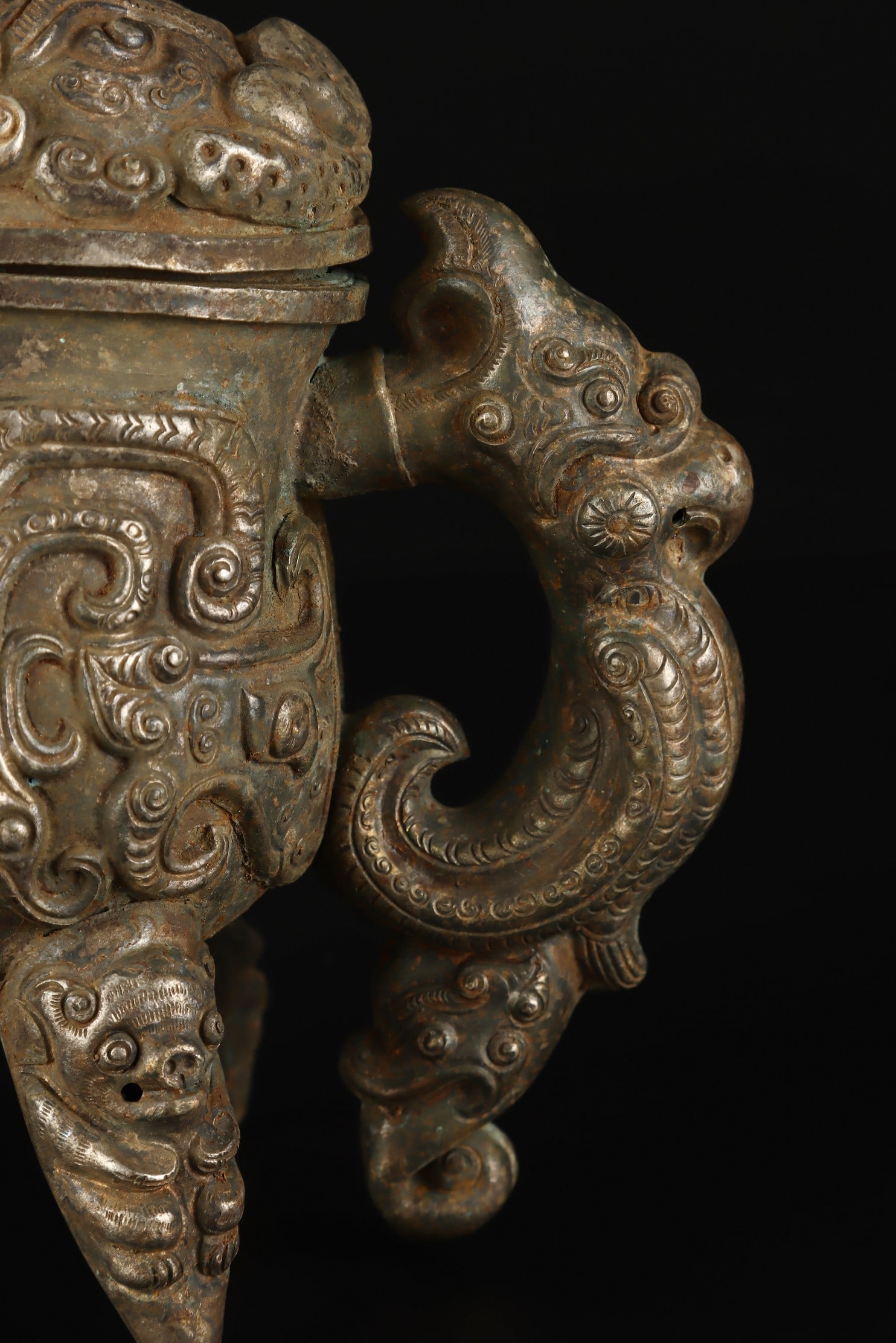 A Exquisite Copper Auspicious Beast Ornament - 5