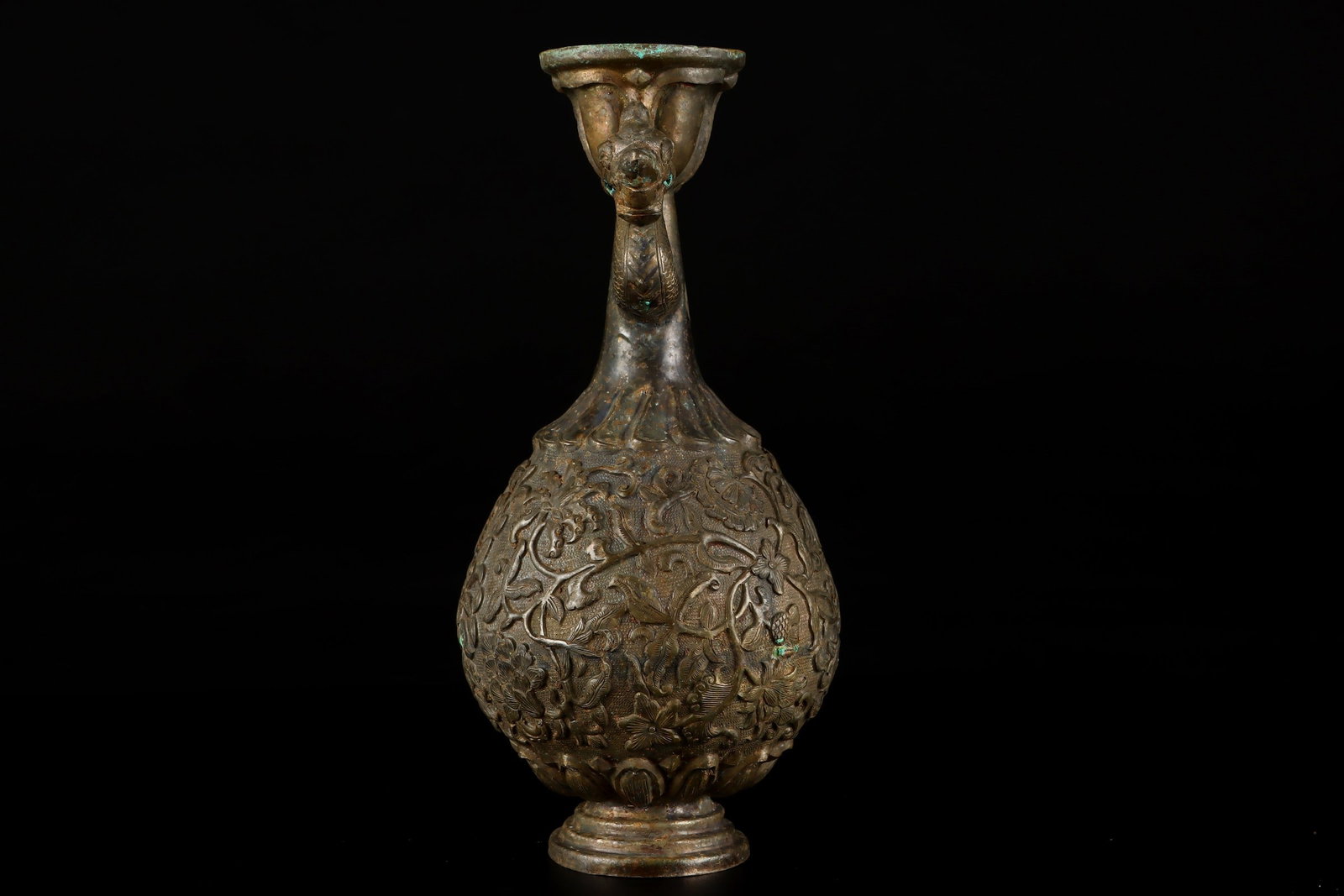 A Exquisite Copper Dragon-Ears Vase - 2