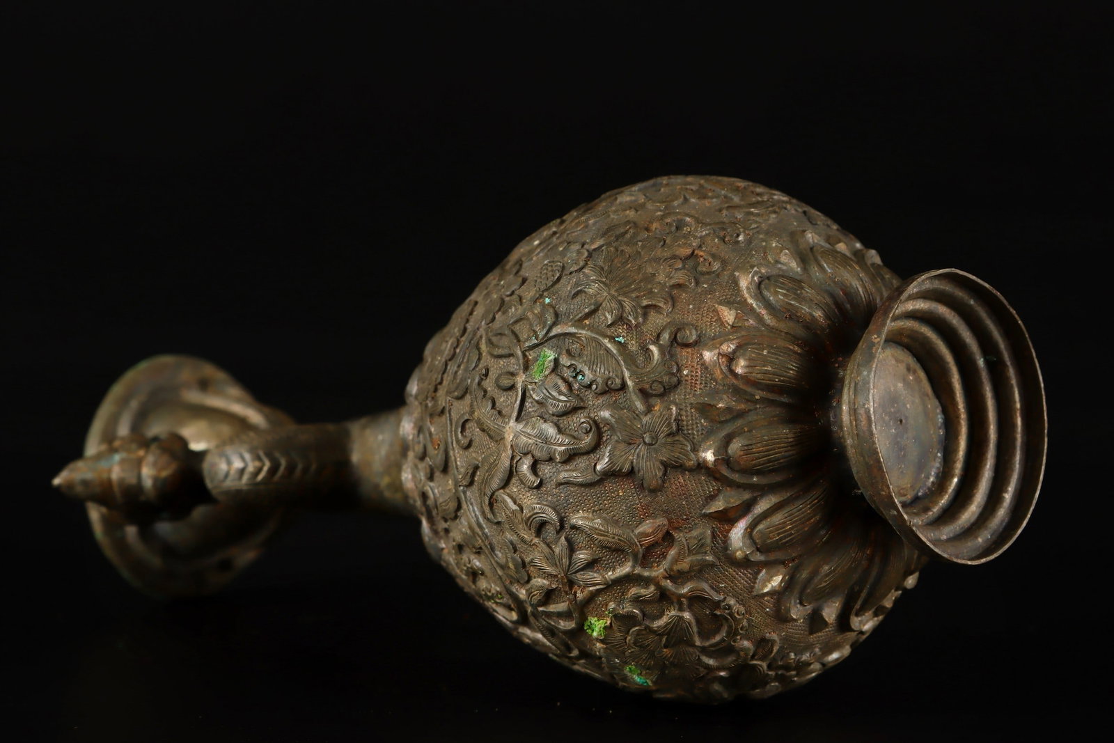 A Exquisite Copper Dragon-Ears Vase - 8