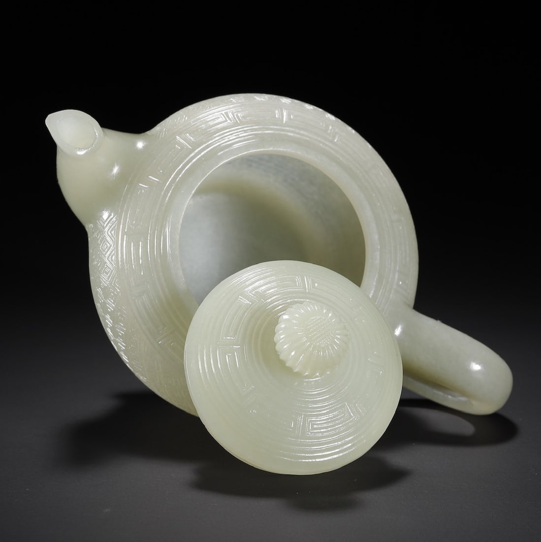 A Exquisite Hotan Jade Ewer - 10