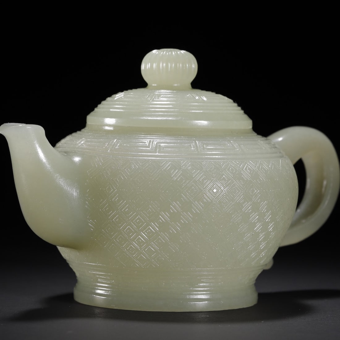 A Exquisite Hotan Jade Ewer - 11