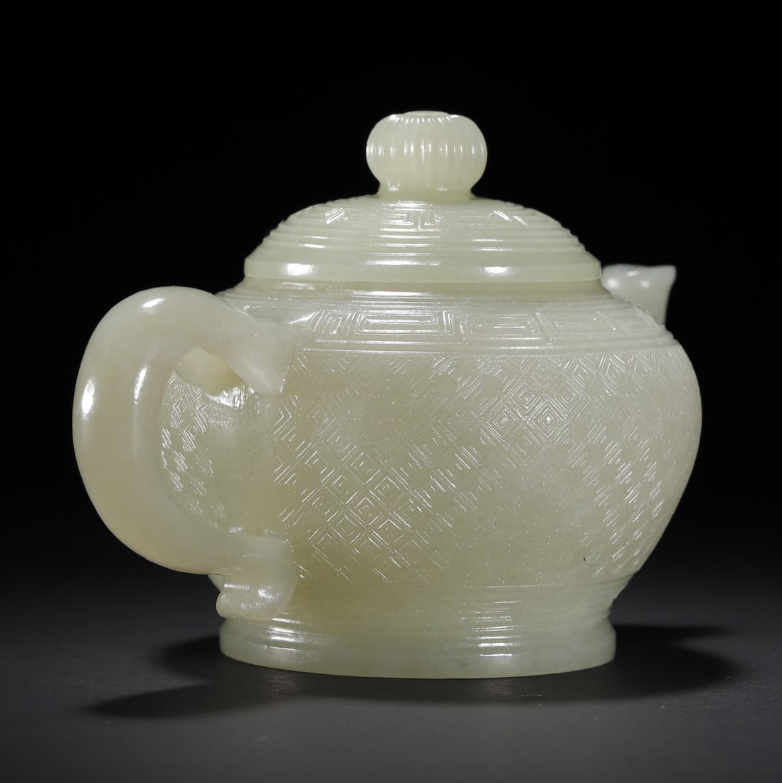 A Exquisite Hotan Jade Ewer - 12