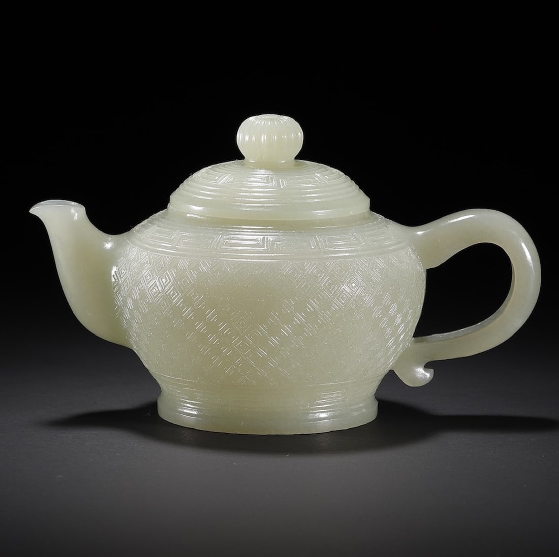 A Exquisite Hotan Jade Ewer - 3