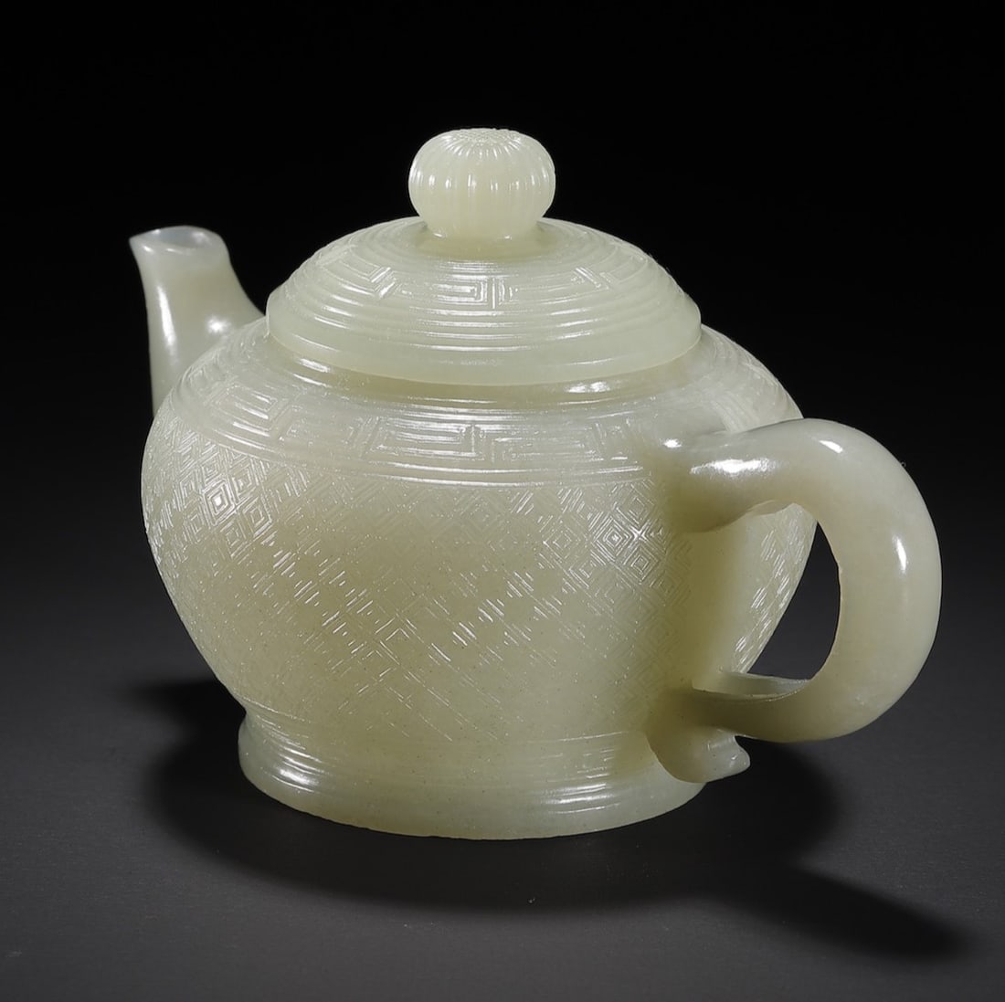 A Exquisite Hotan Jade Ewer - 4