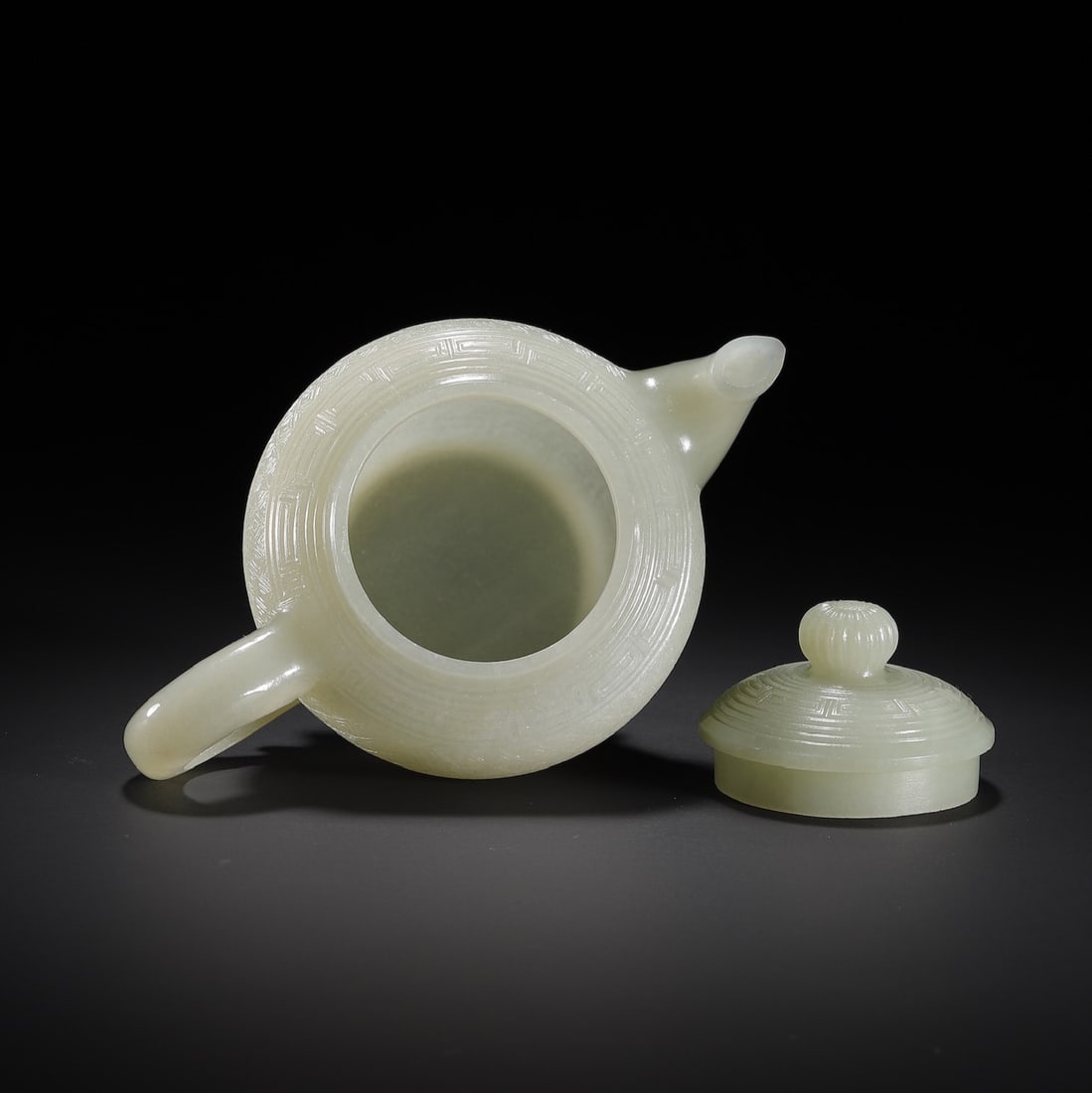 A Exquisite Hotan Jade Ewer - 6