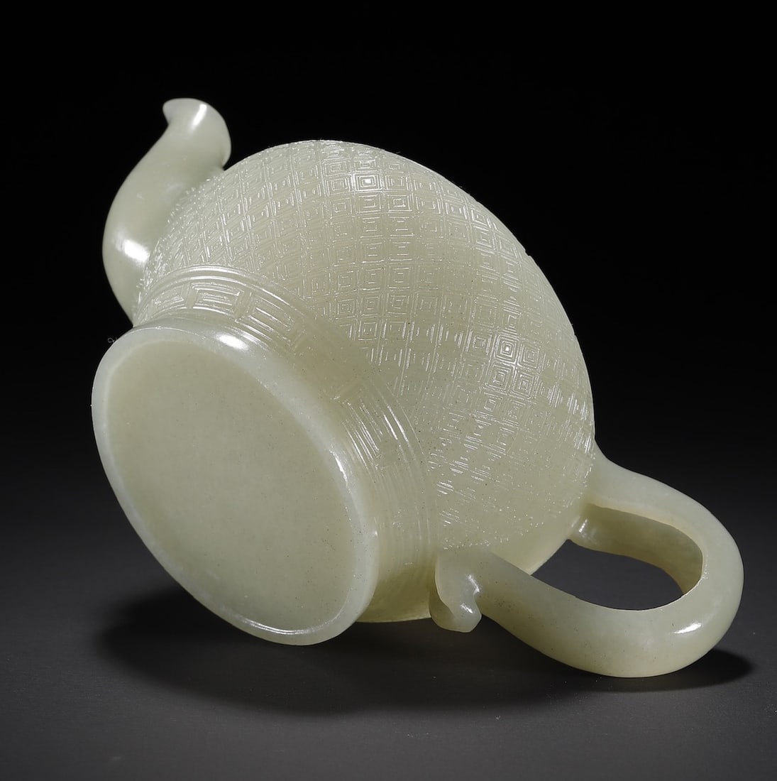 A Exquisite Hotan Jade Ewer - 7