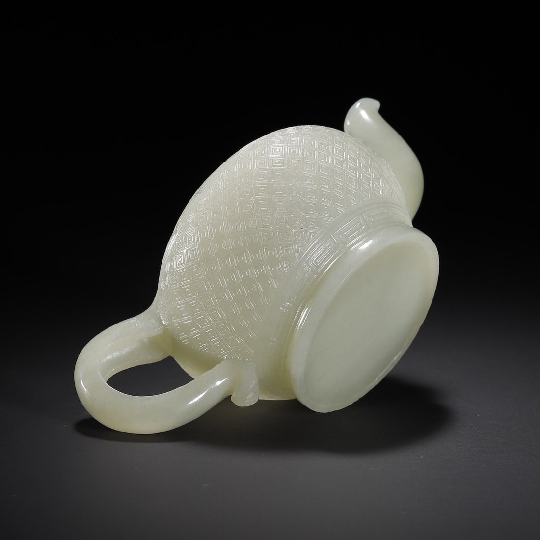 A Exquisite Hotan Jade Ewer - 8