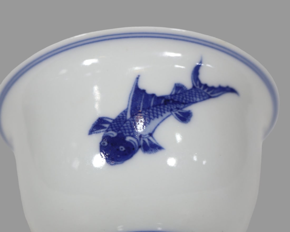 A Exquisite Doucai Fish Pattern Bowl - 6