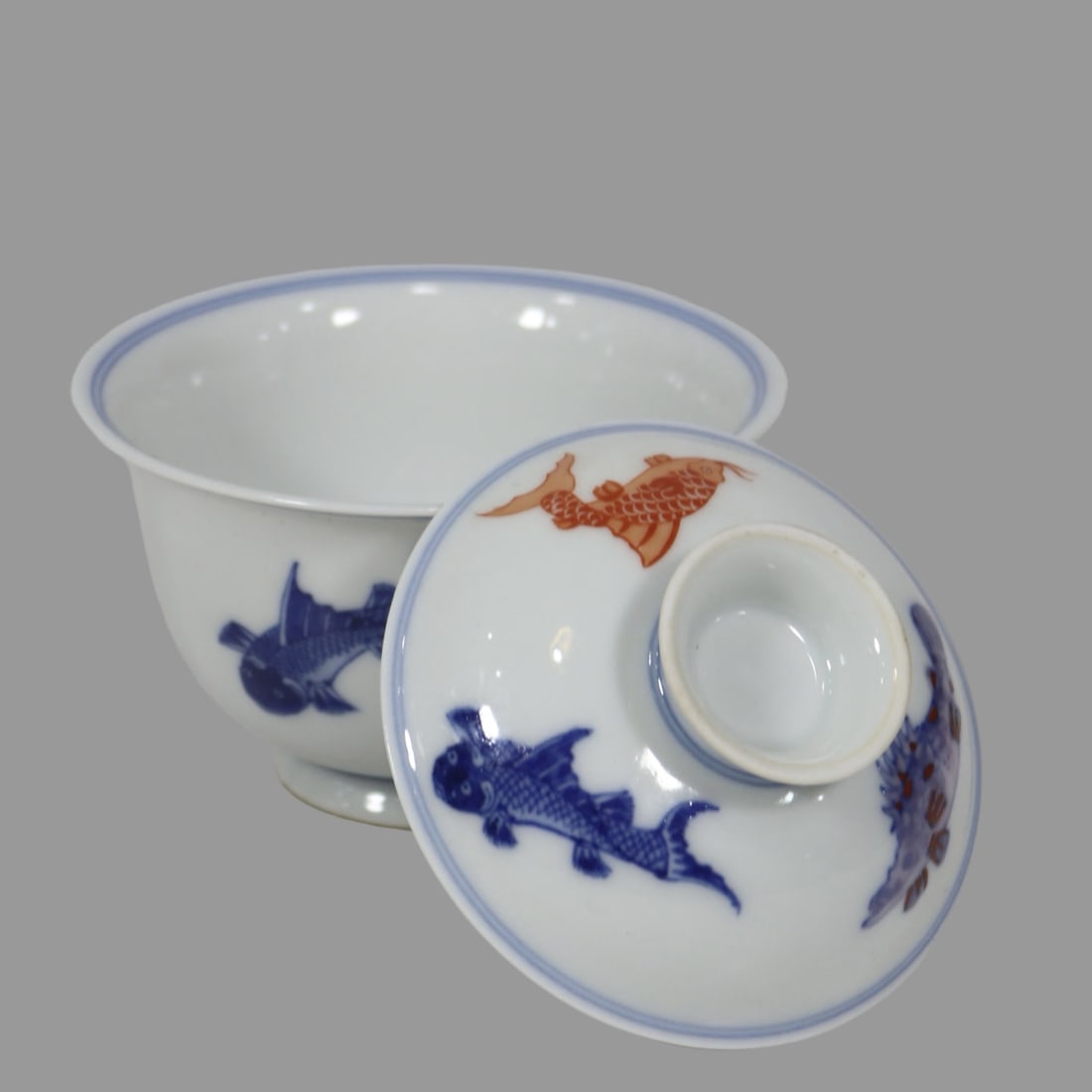 A Exquisite Doucai Fish Pattern Bowl - 7