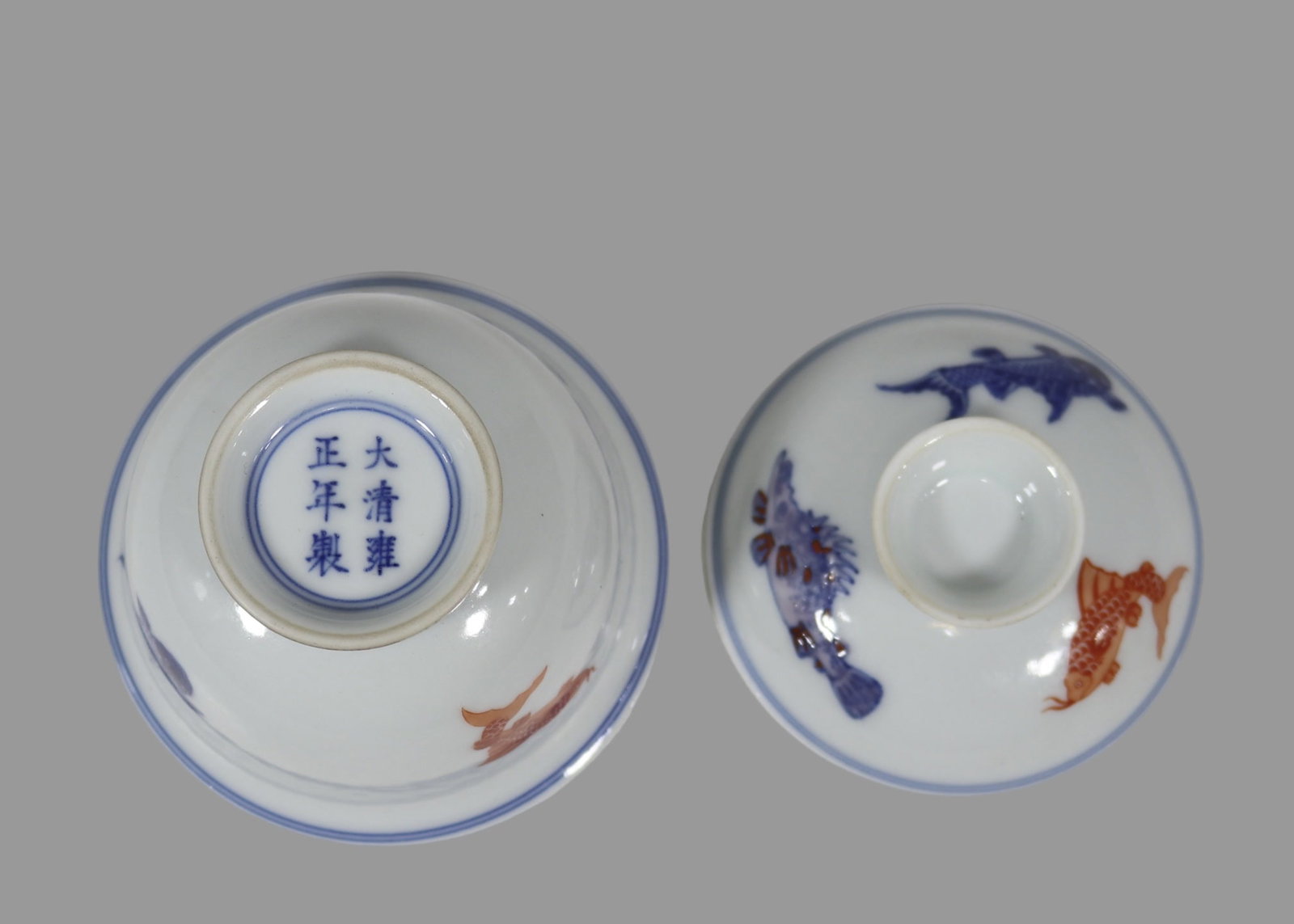 A Exquisite Doucai Fish Pattern Bowl - 9