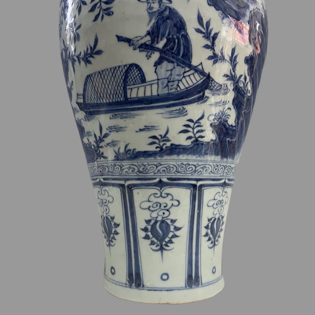 A Exquisite Blue and White Figures Pattern Vase - 5