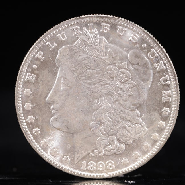 Obv: profile bust with date below and E PLURIBUS UNUM legend and stars around. Rev: eagle with In (1 of 2)