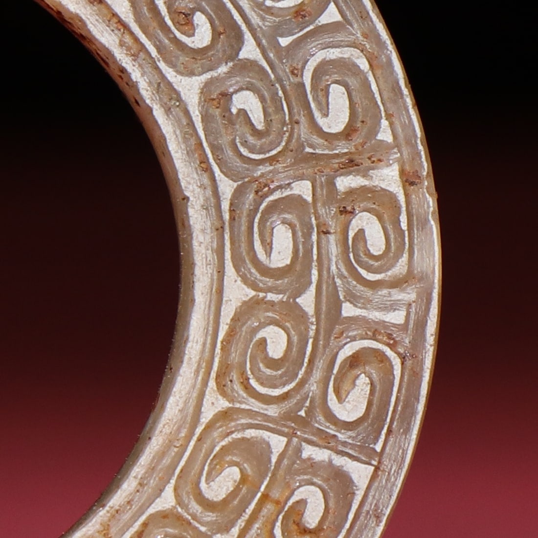 A Exquisite Hetian Jade Dragon Ring - 3