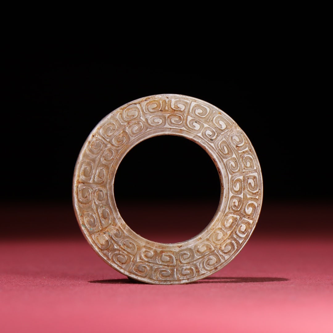A Exquisite Hetian Jade Dragon Ring - 5