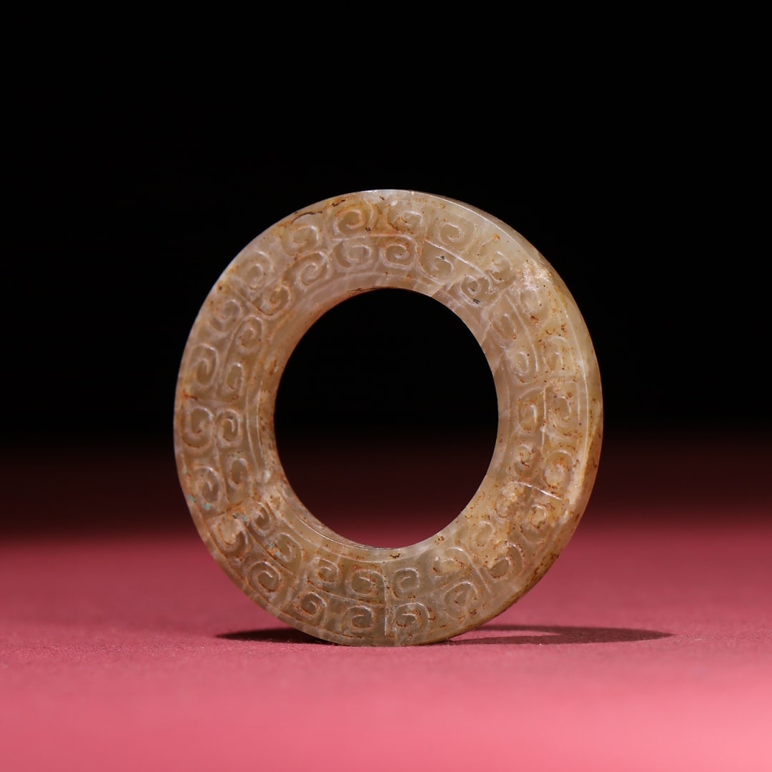 A Exquisite Hetian Jade Dragon Ring - 8