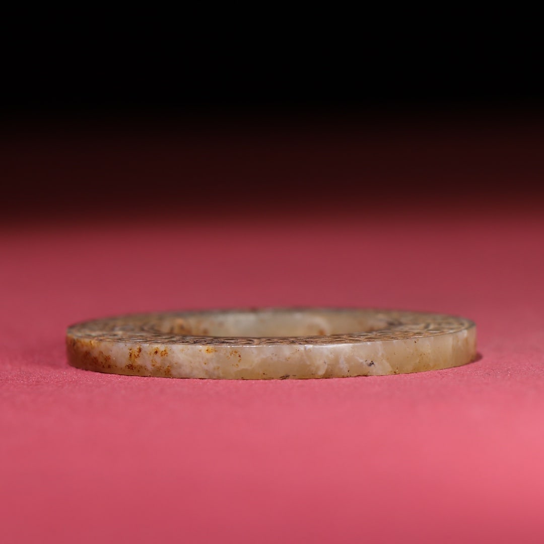 A Exquisite Hetian Jade Dragon Ring - 9