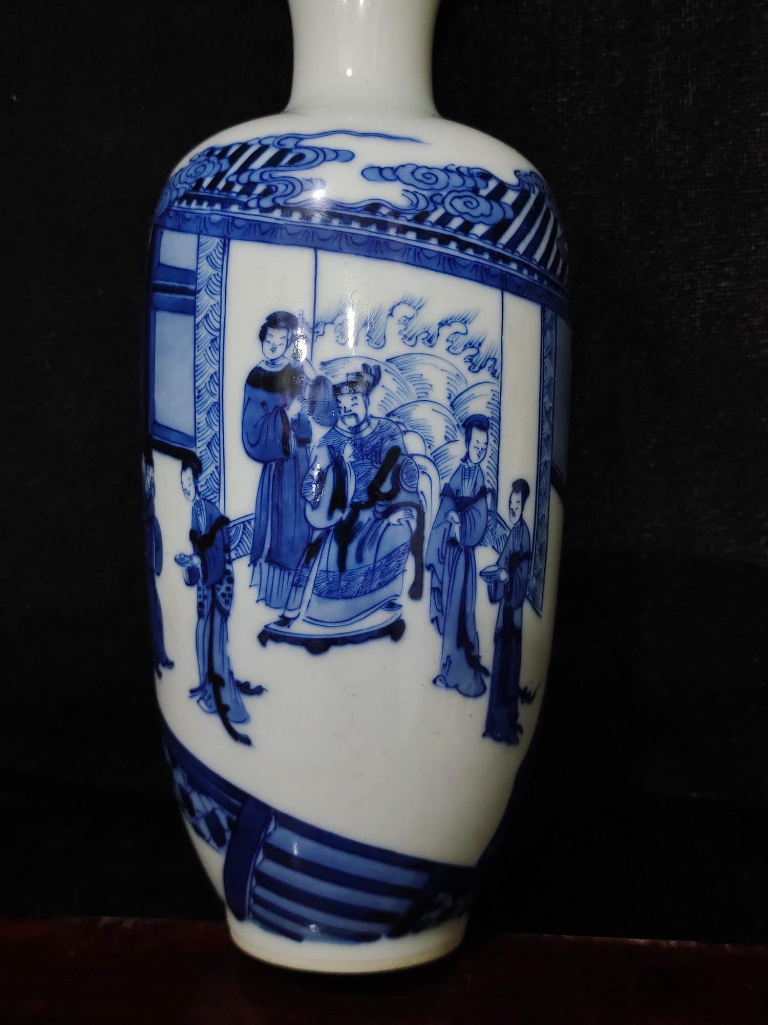A Exquisite Blue and White Figures Pattern Vase - 5