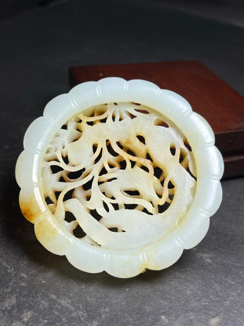 A Exquisite Hotan Jade Dragon Pattern Jade pendant - 7