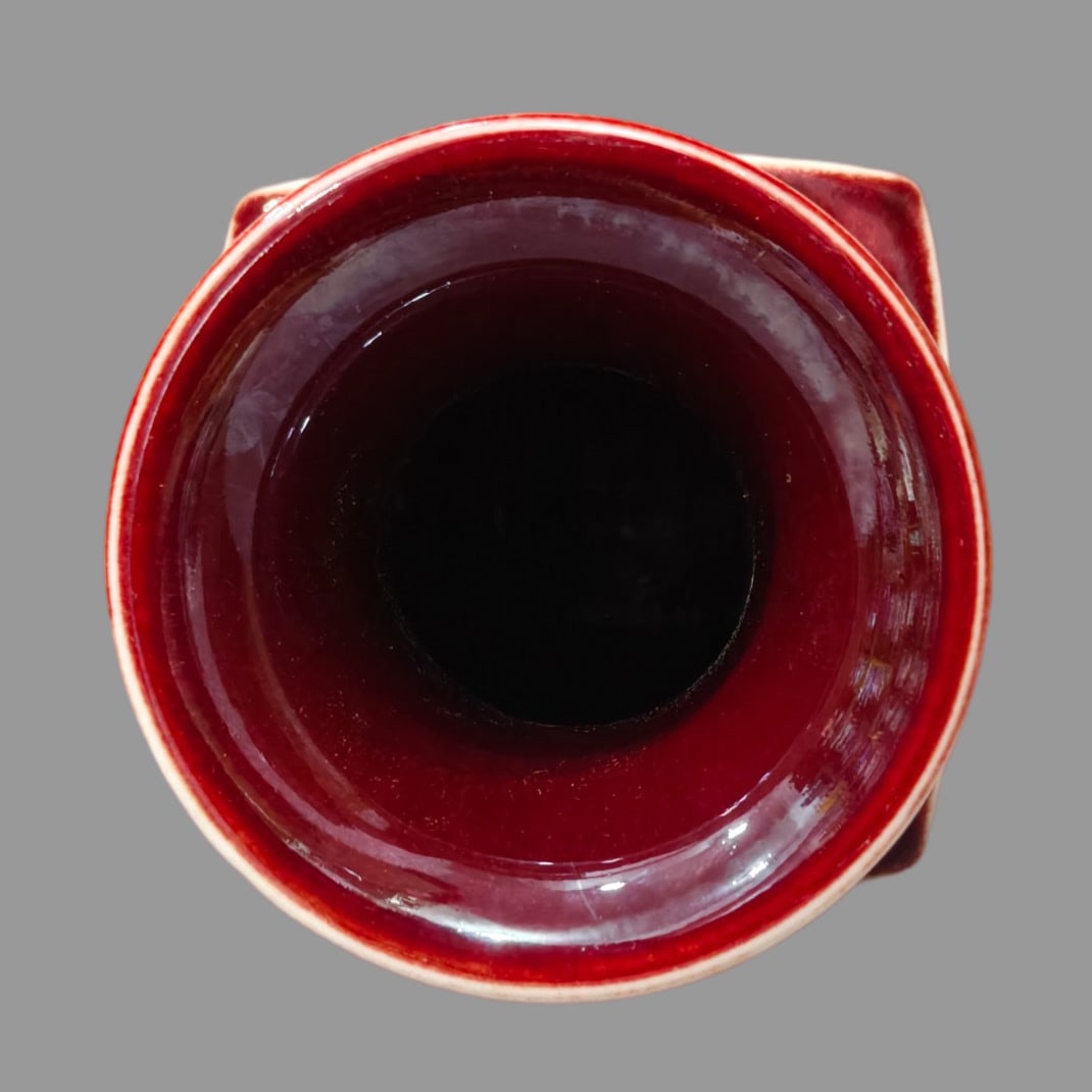 A Exquisite Lang Red Glazed Vase - 5