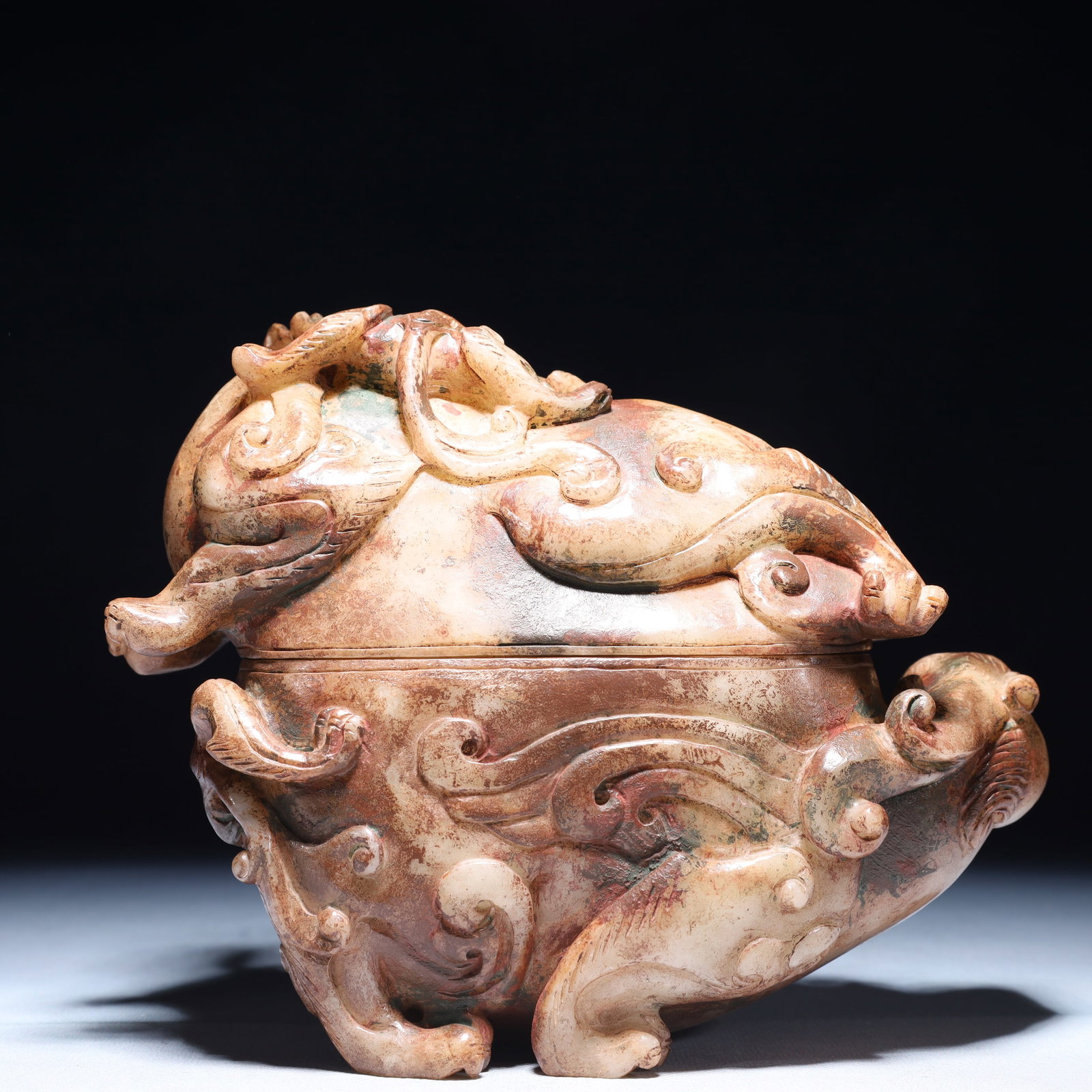 An Exquisite White Jade Beast Pattern Ornament - 7