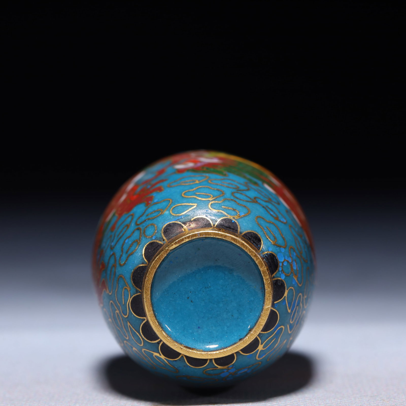 An Exquisite Cloisonne Auspicious Cloud and Dragon Pattern Snuff Bottle - 6