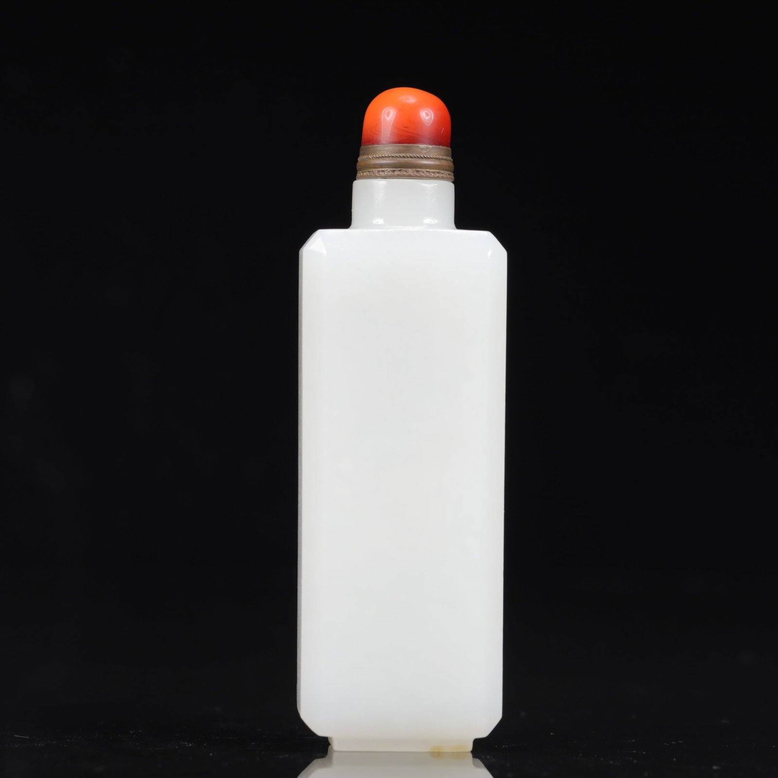 An Exquisite White Jade Snuff Bottle - 5