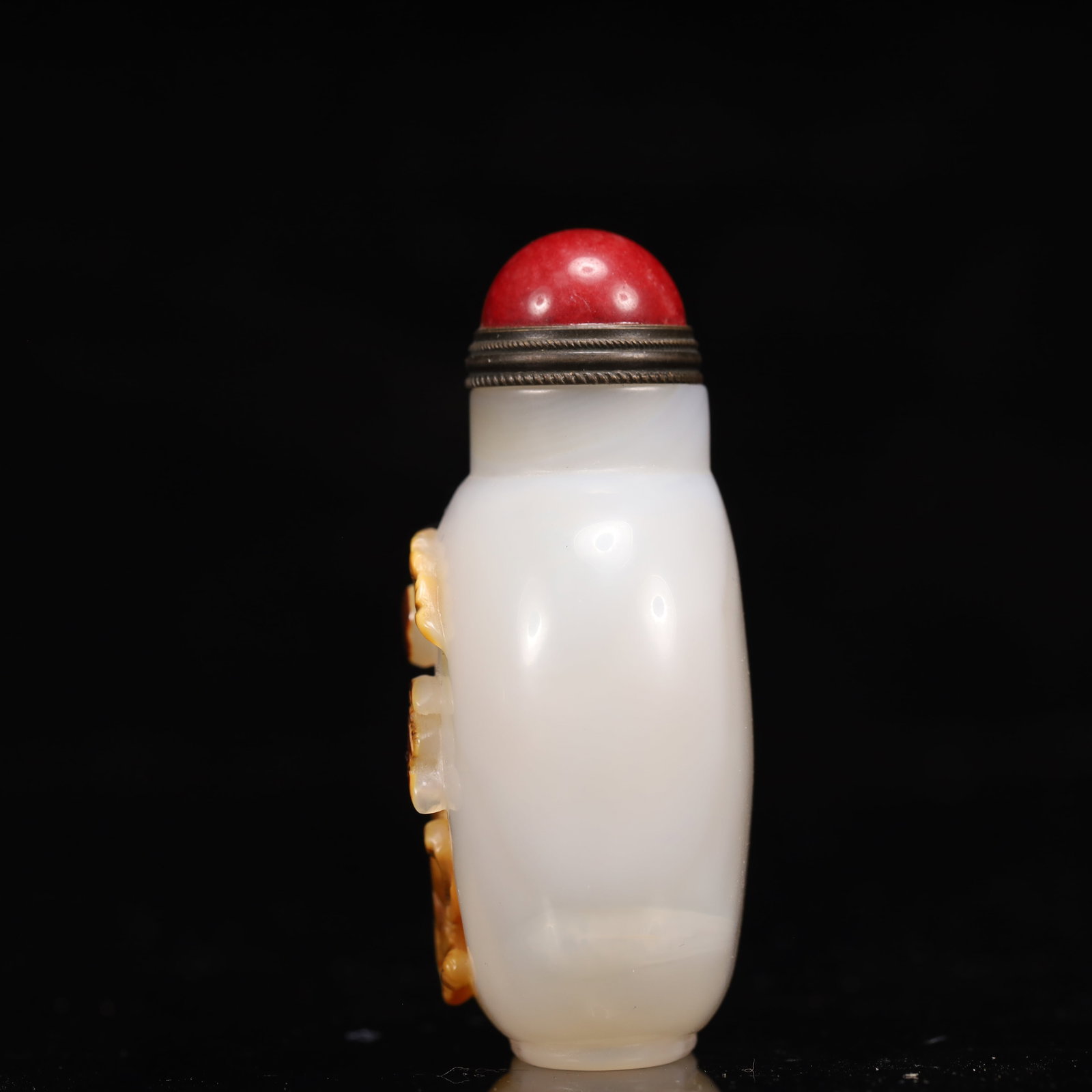 An Exquisite Agate Bats and Lion Pattern Snuff Bottle - 6