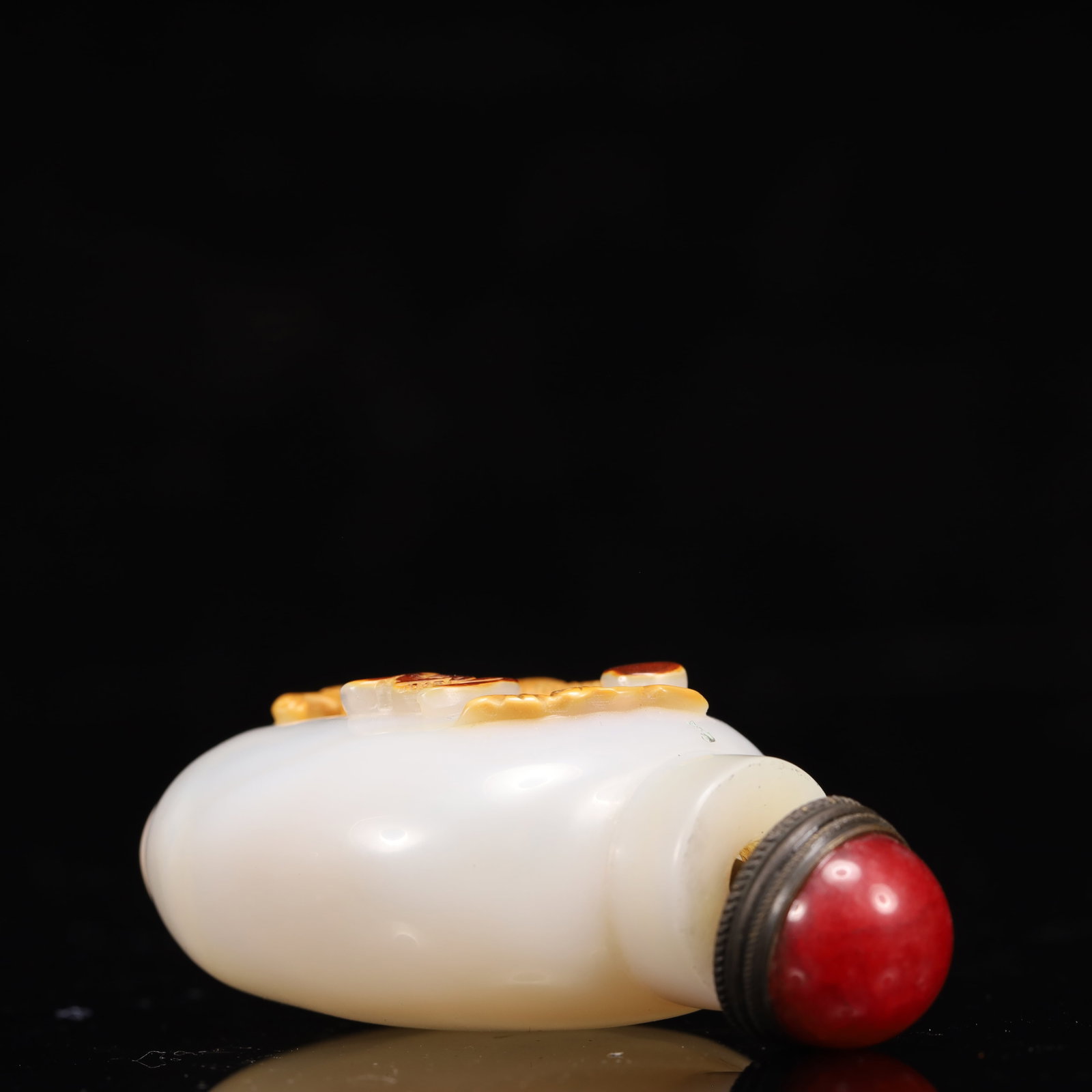 An Exquisite Agate Bats and Lion Pattern Snuff Bottle - 7