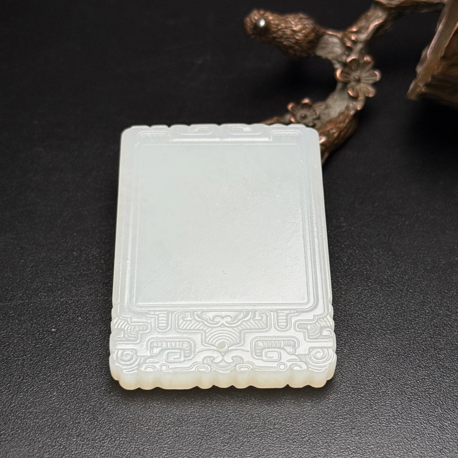 An Exquisite White Jade Pendant - 5