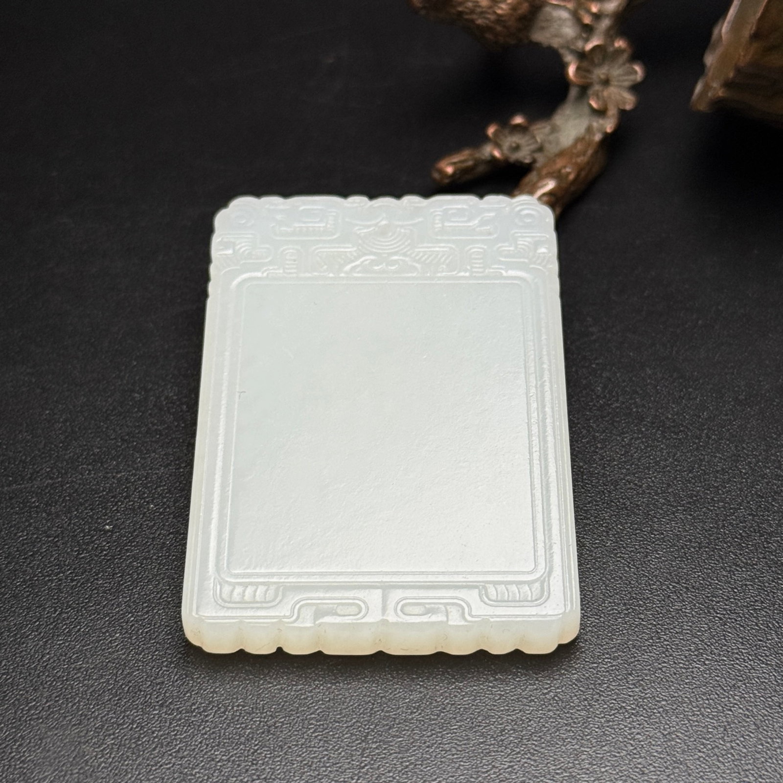 An Exquisite White Jade Pendant - 6